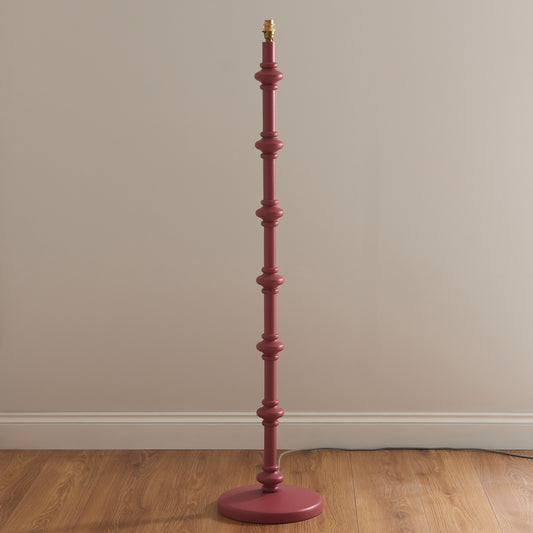 Carnaby Floor Lamp Base Satin Pink Clay – Pink