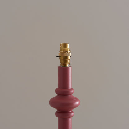 Carnaby Floor Lamp Base Satin Pink Clay – Pink