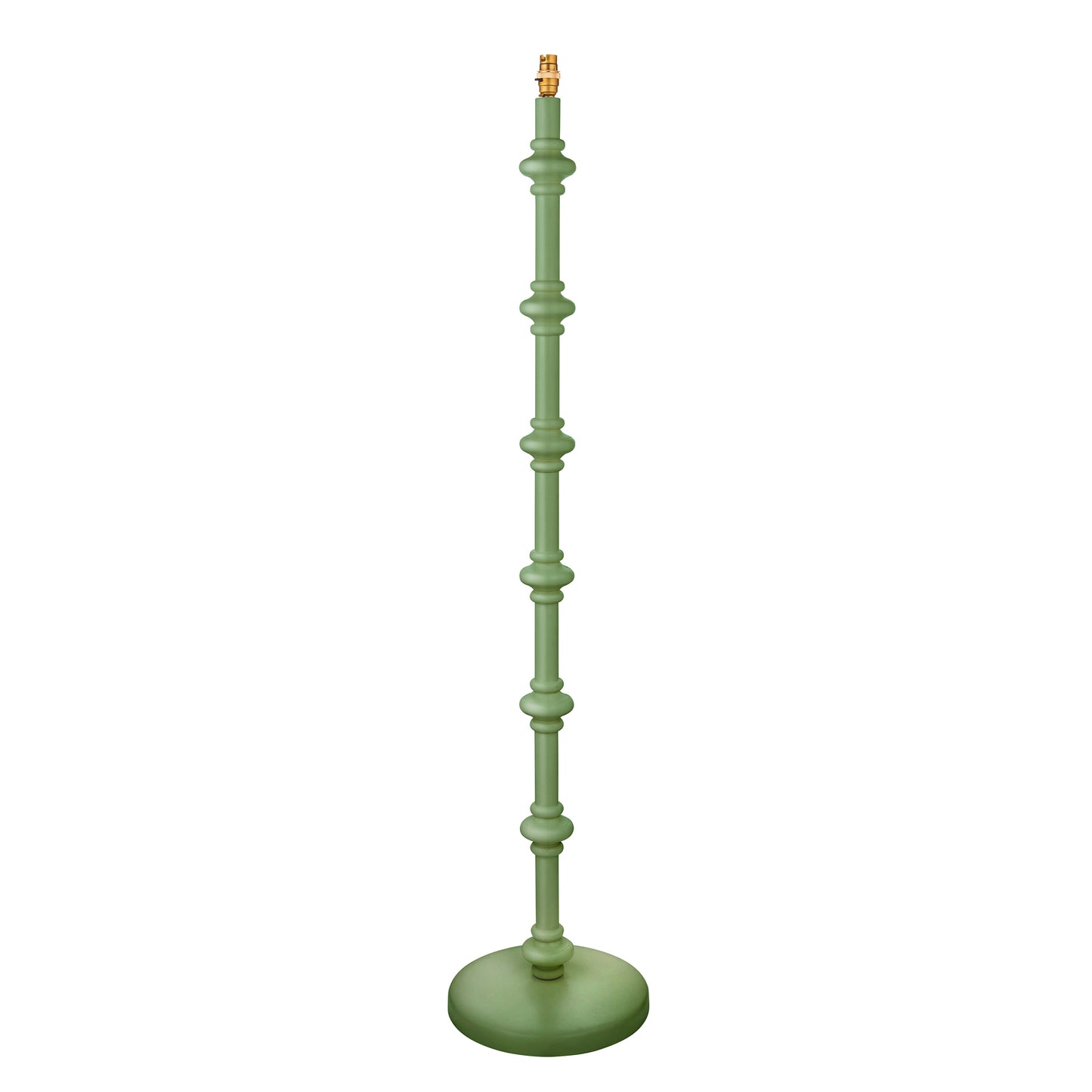 Carnaby Floor Lamp Base Satin Cotswold Green – Green