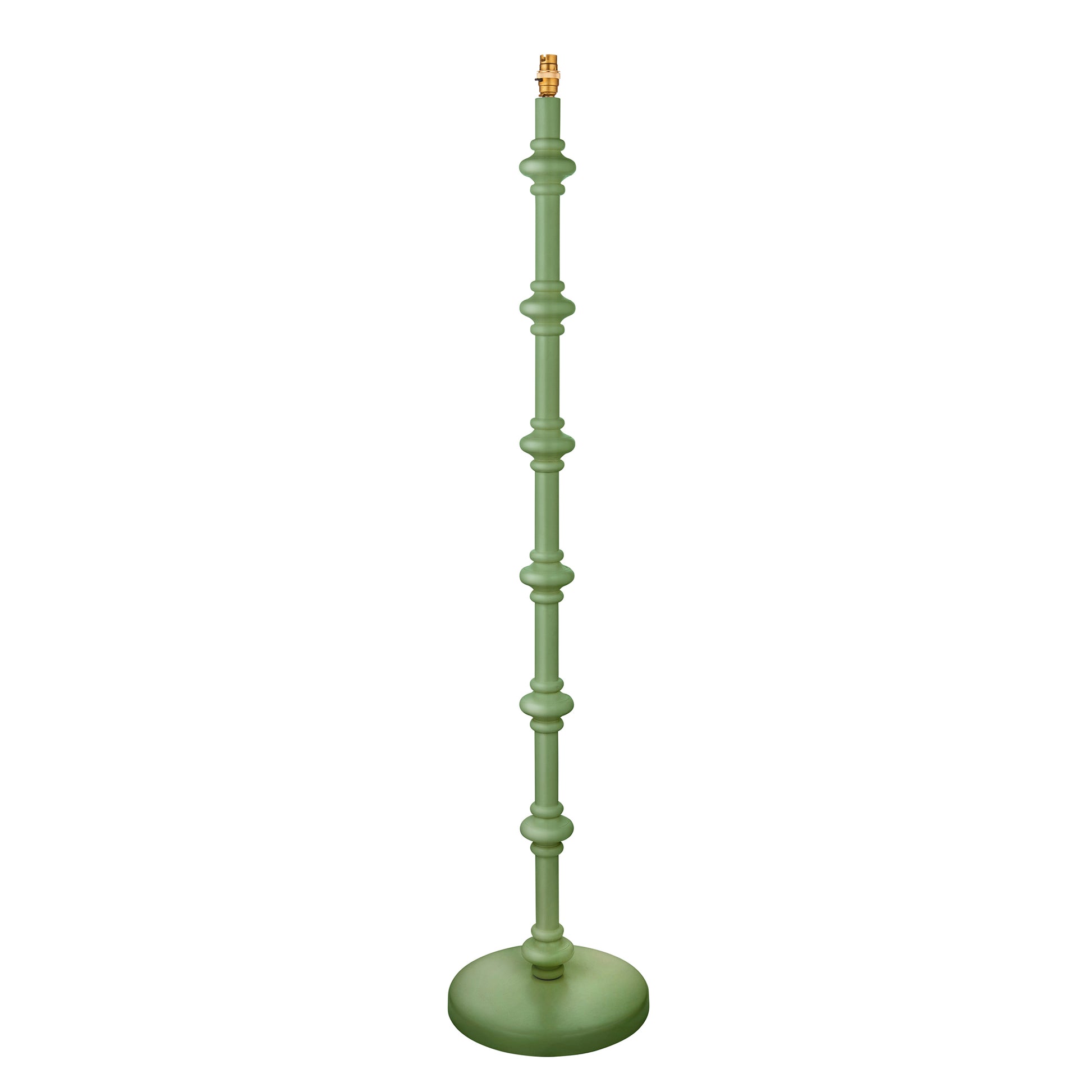 Carnaby Floor Lamp Base Satin Cotswold Green – Green