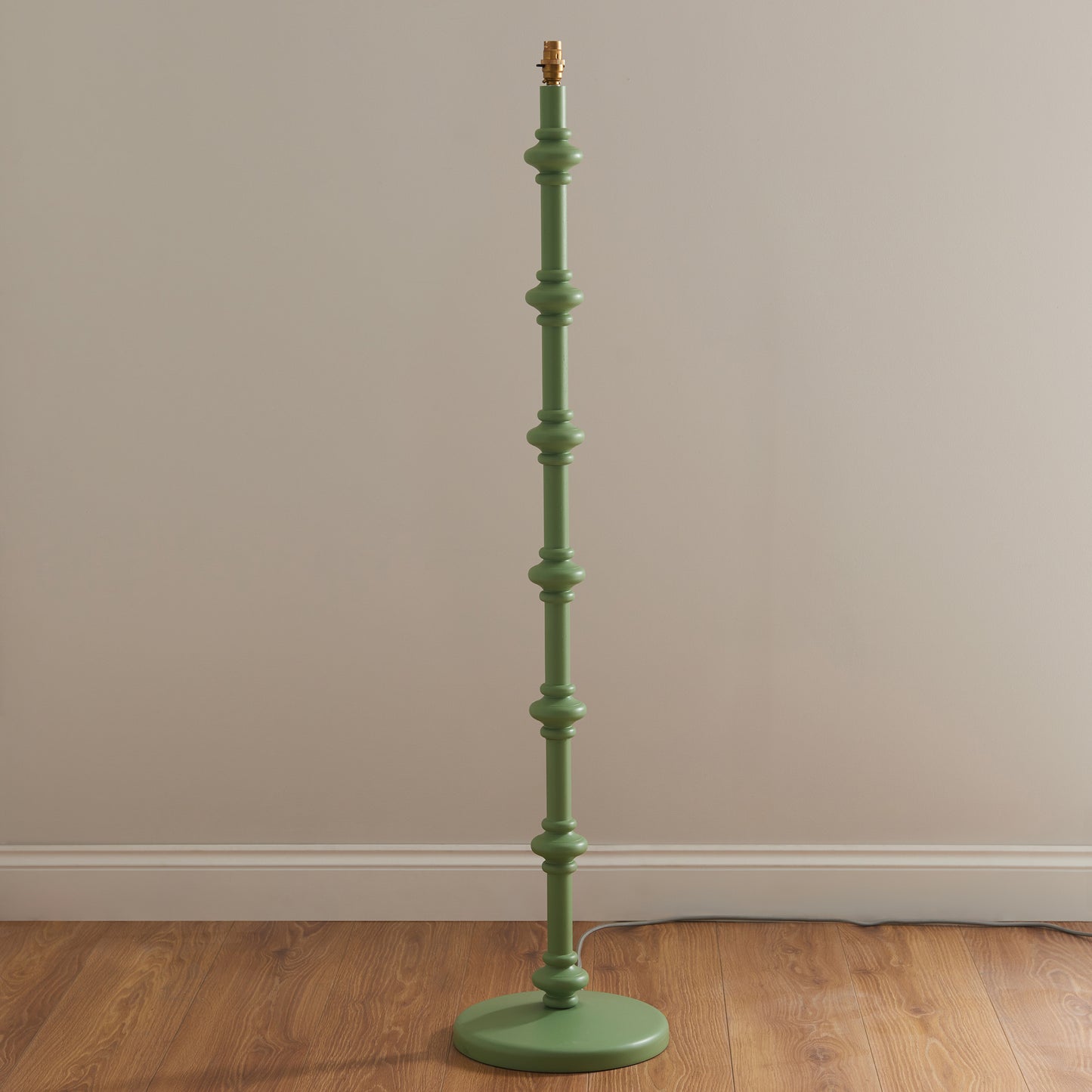 Carnaby Floor Lamp Base Satin Cotswold Green – Green