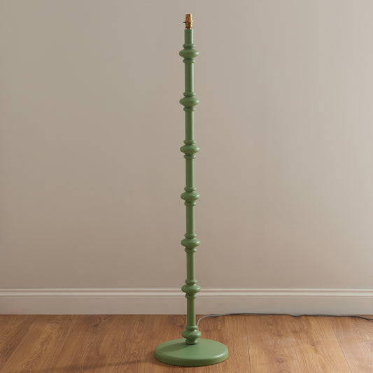 Carnaby Floor Lamp Base Satin Cotswold Green – Green
