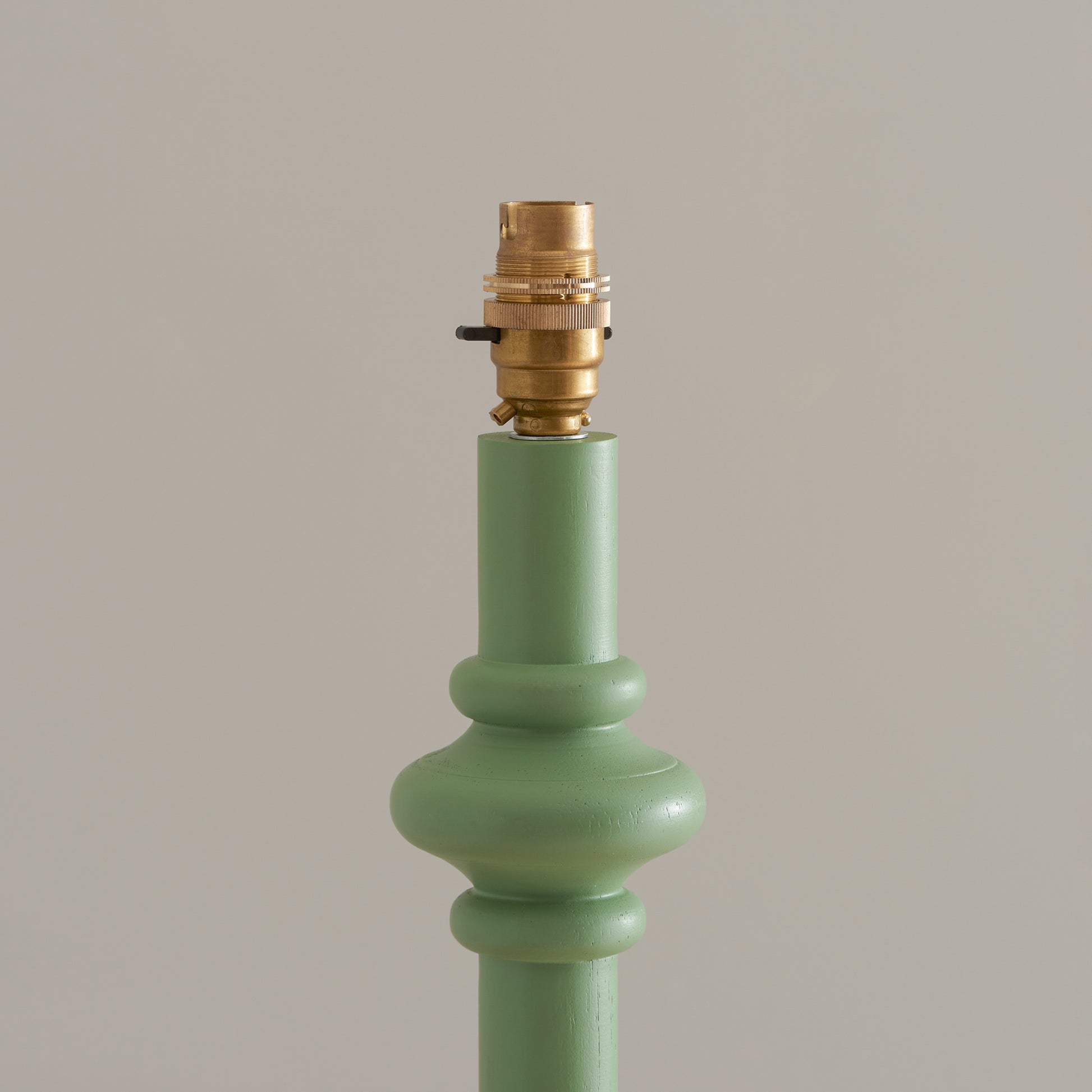 Carnaby Floor Lamp Base Satin Cotswold Green – Green