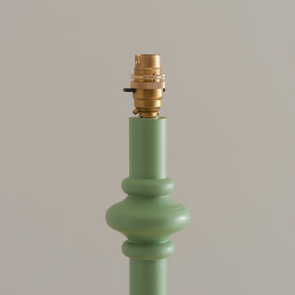 Carnaby Floor Lamp Base Satin Cotswold Green – Green