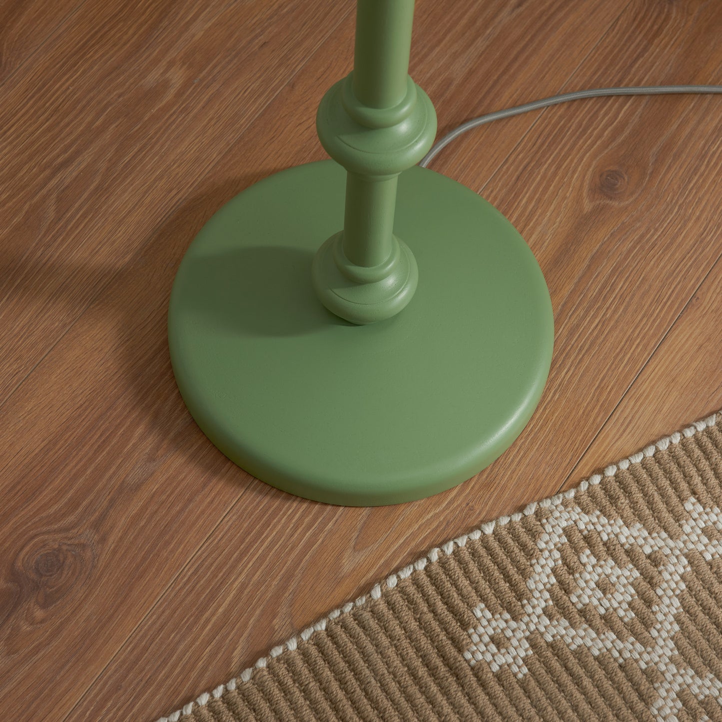 Carnaby Floor Lamp Base Satin Cotswold Green – Green