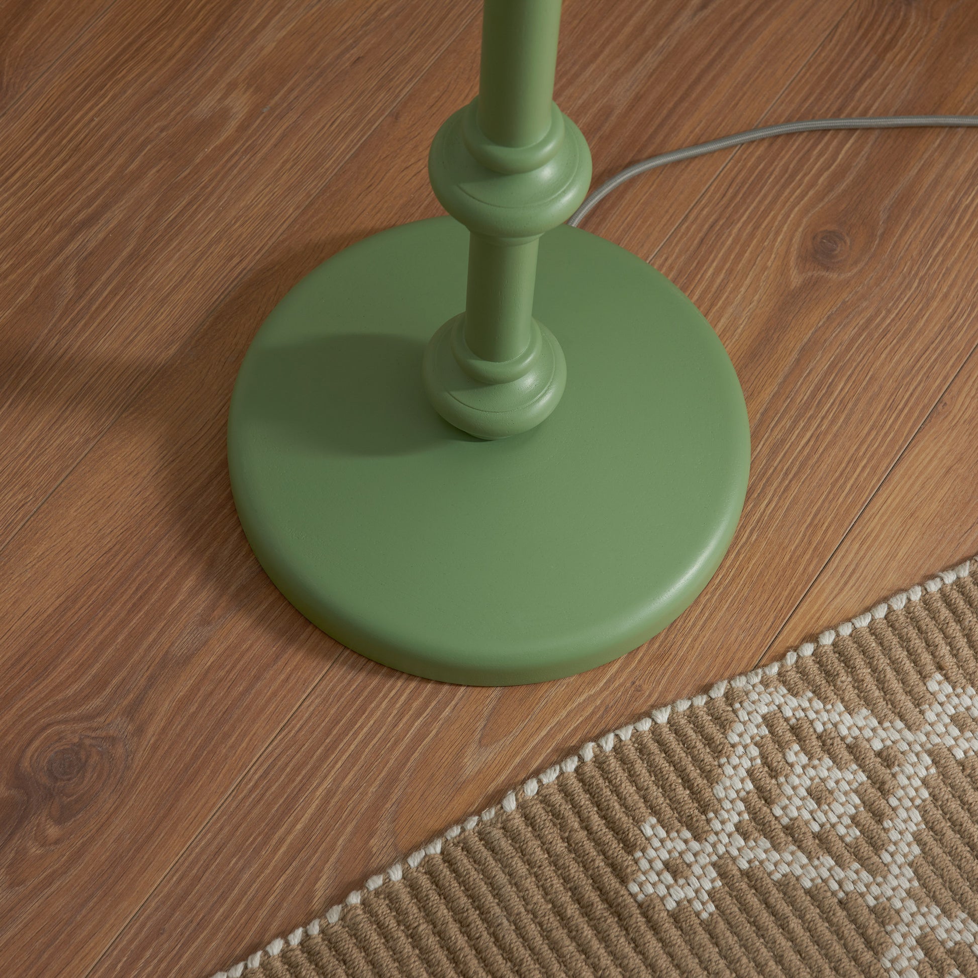 Carnaby Floor Lamp Base Satin Cotswold Green – Green