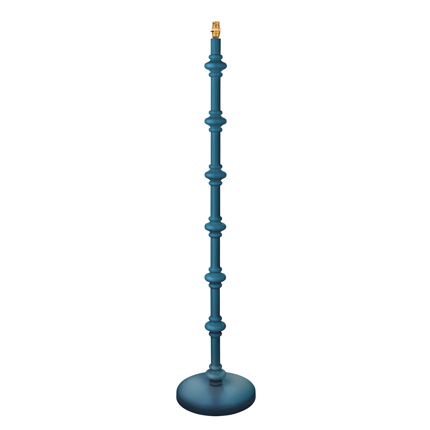 Carnaby Floor Lamp Base Satin Marlin Blue – Blue