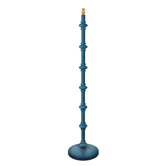 Carnaby Floor Lamp Base Satin Marlin Blue – Blue