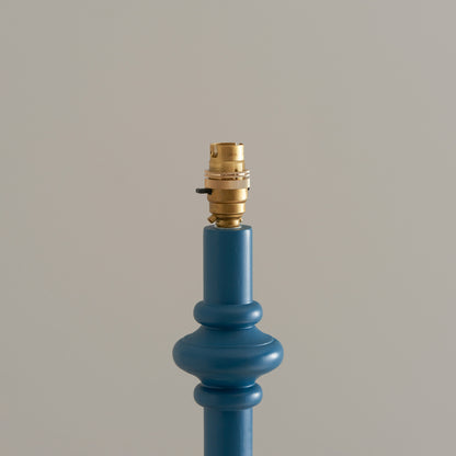 Carnaby Floor Lamp Base Satin Marlin Blue – Blue