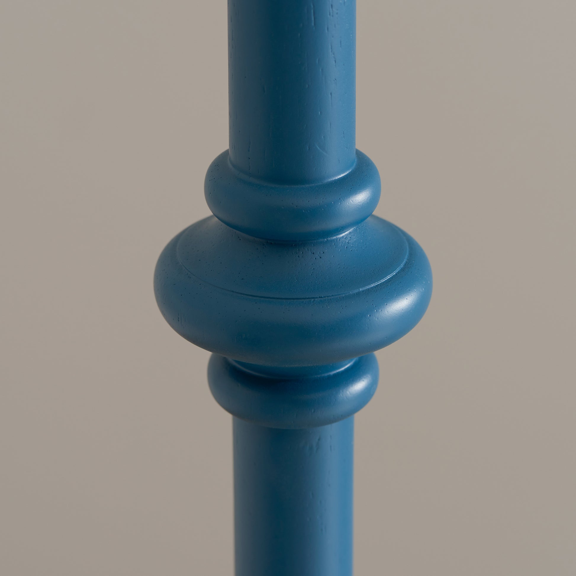 Carnaby Floor Lamp Base Satin Marlin Blue – Blue