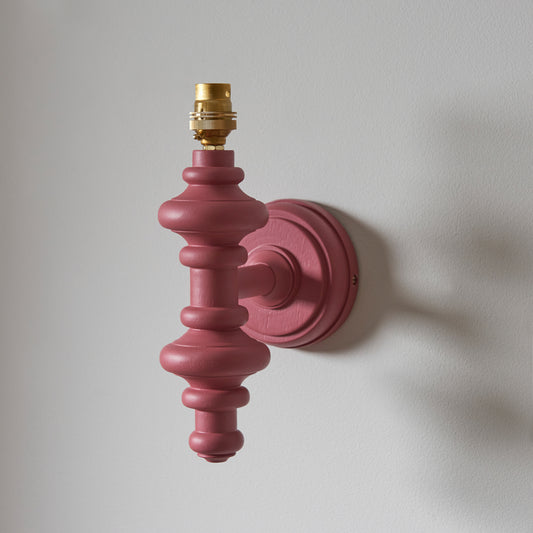 Carnaby Wall Light Fitting Satin Pink Clay – Pink