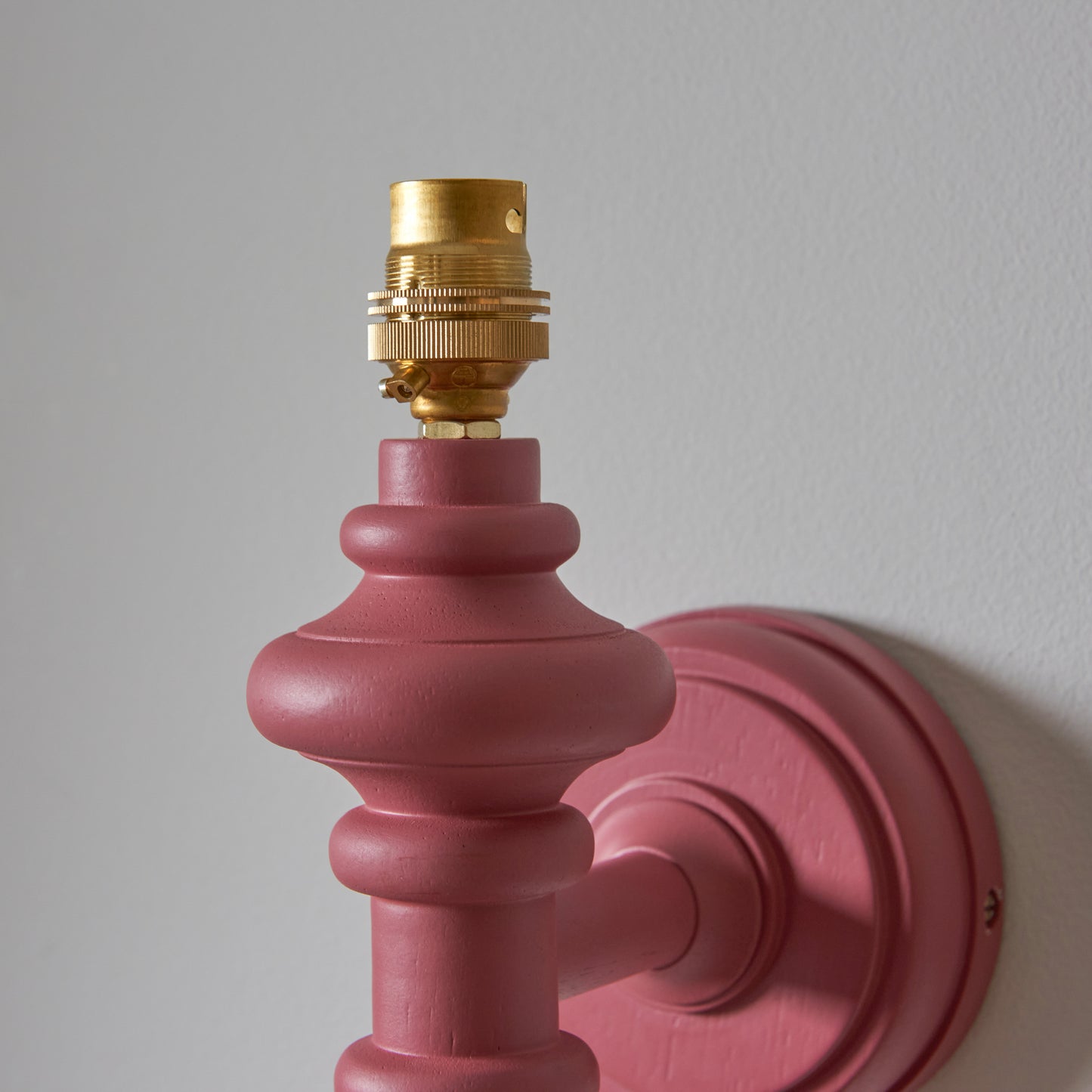 Carnaby Wall Light Fitting Satin Pink Clay – Pink