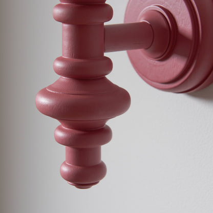 Carnaby Wall Light Fitting Satin Pink Clay – Pink