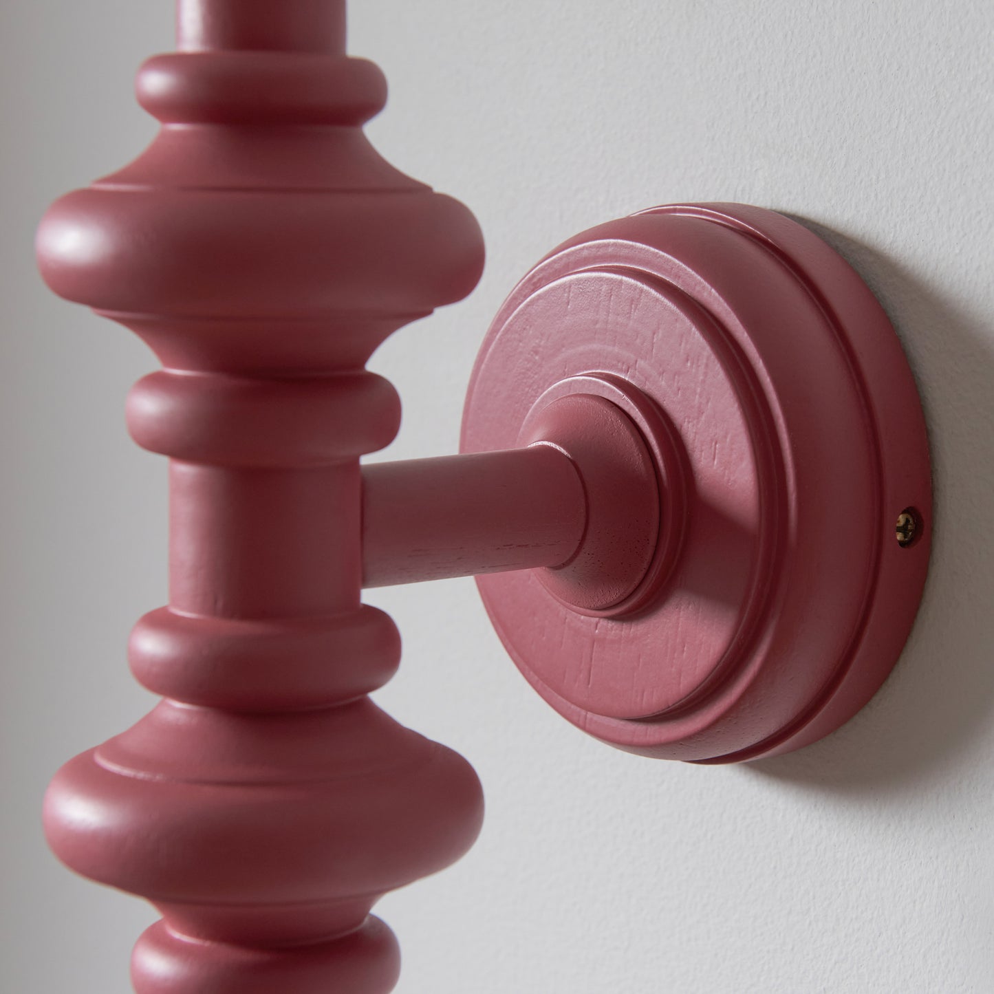 Carnaby Wall Light Fitting Satin Pink Clay – Pink