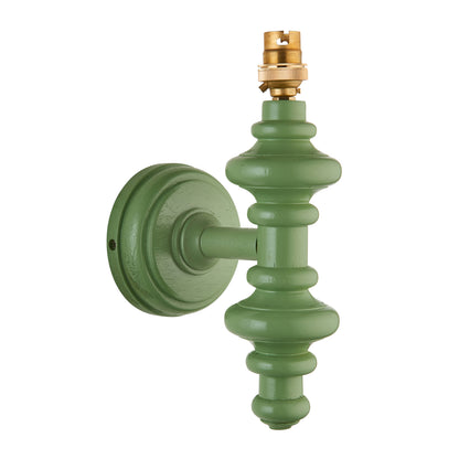 Carnaby Wall Light Fitting Satin Cotswold Green – Green