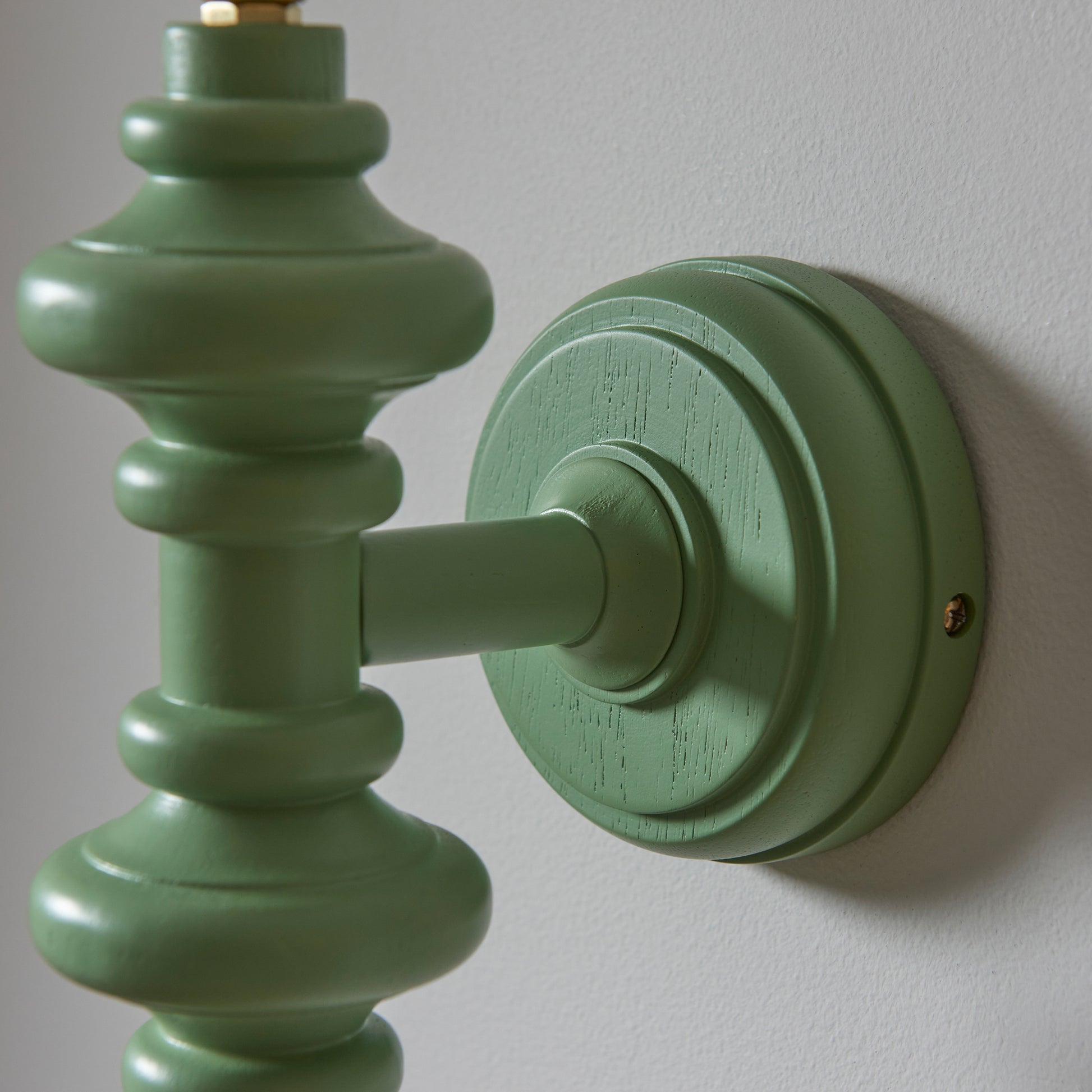 Carnaby Wall Light Fitting Satin Cotswold Green – Green