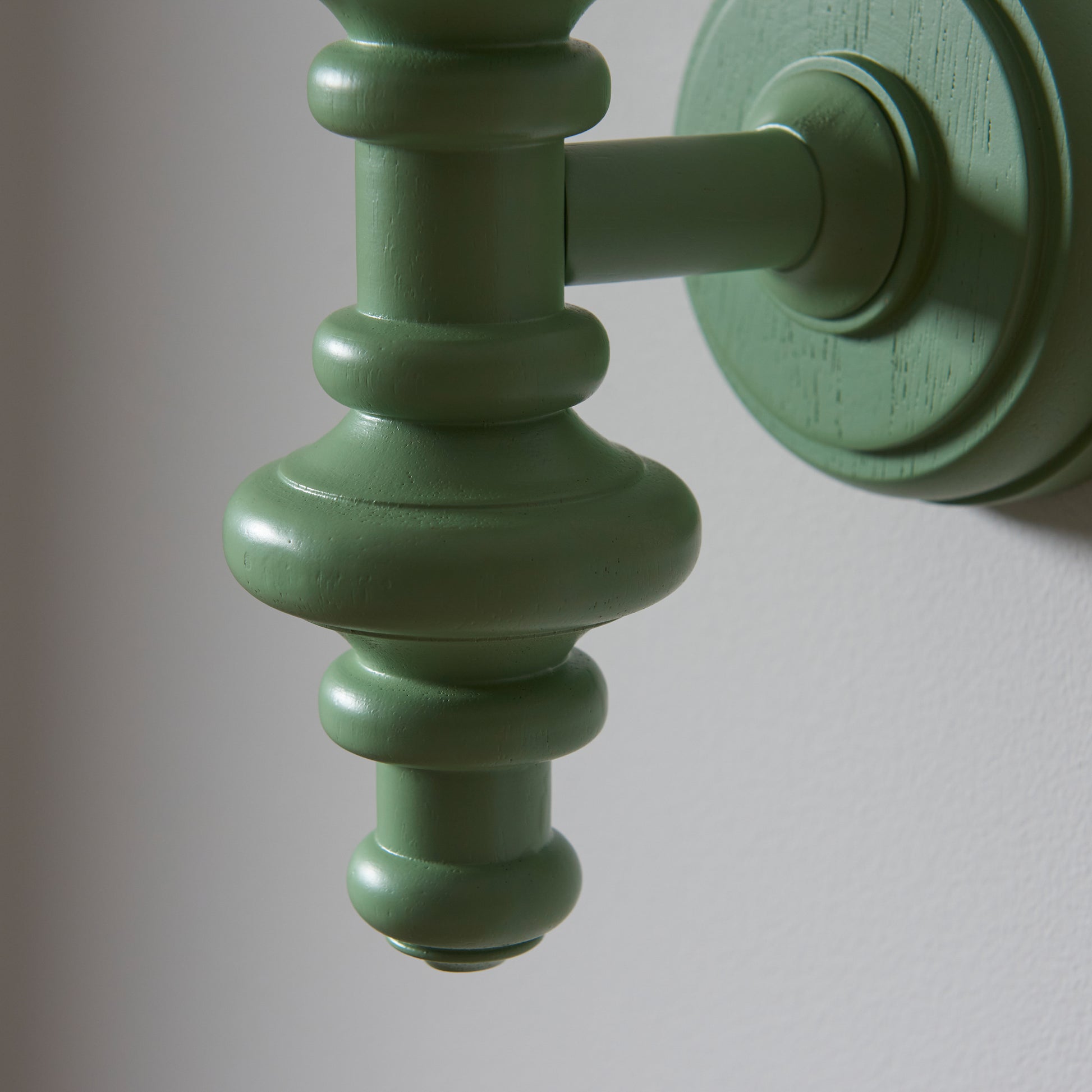Carnaby Wall Light Fitting Satin Cotswold Green – Green