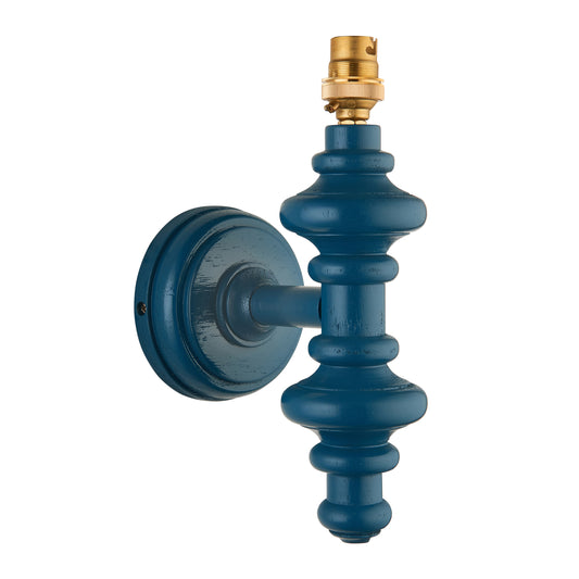 Carnaby Wall Light Fitting Satin Marlin Blue – Blue