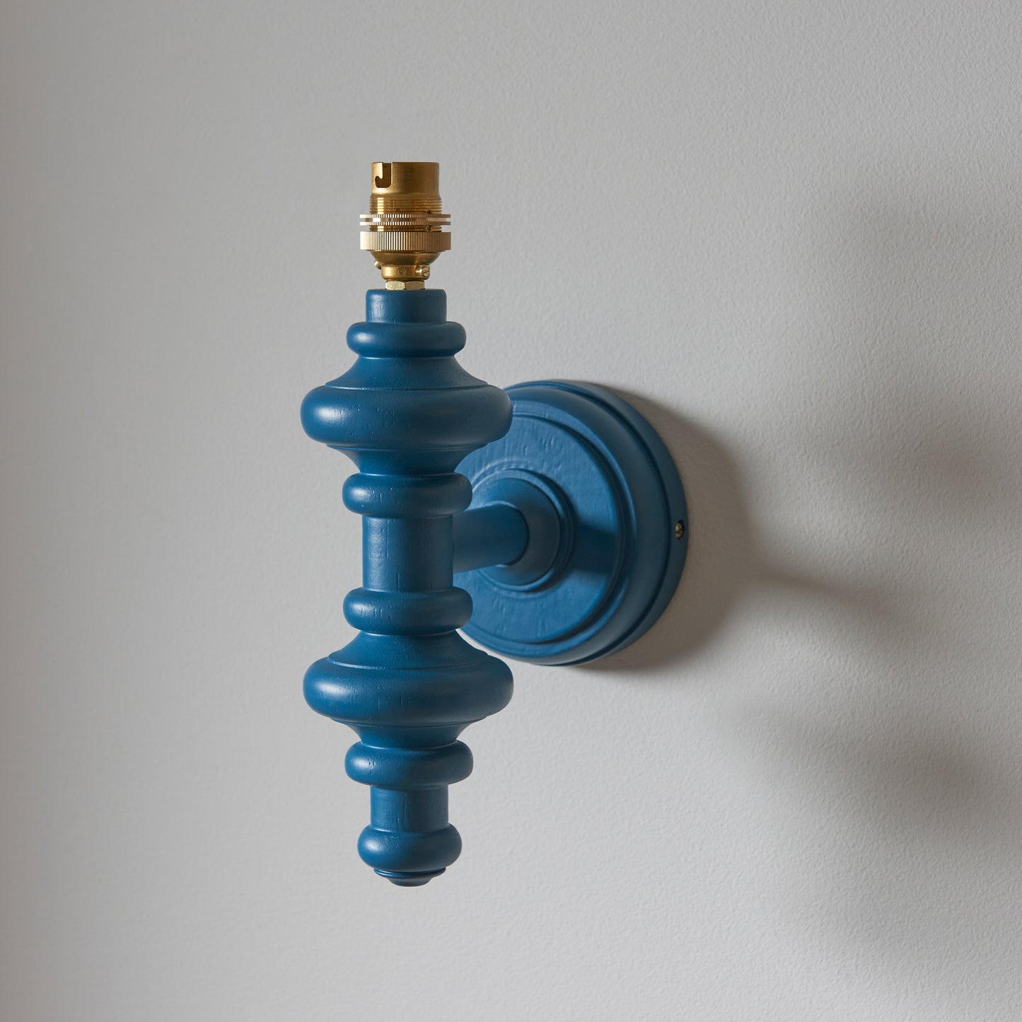 Carnaby Wall Light Fitting Satin Marlin Blue – Blue