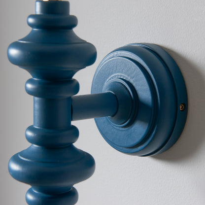 Carnaby Wall Light Fitting Satin Marlin Blue – Blue