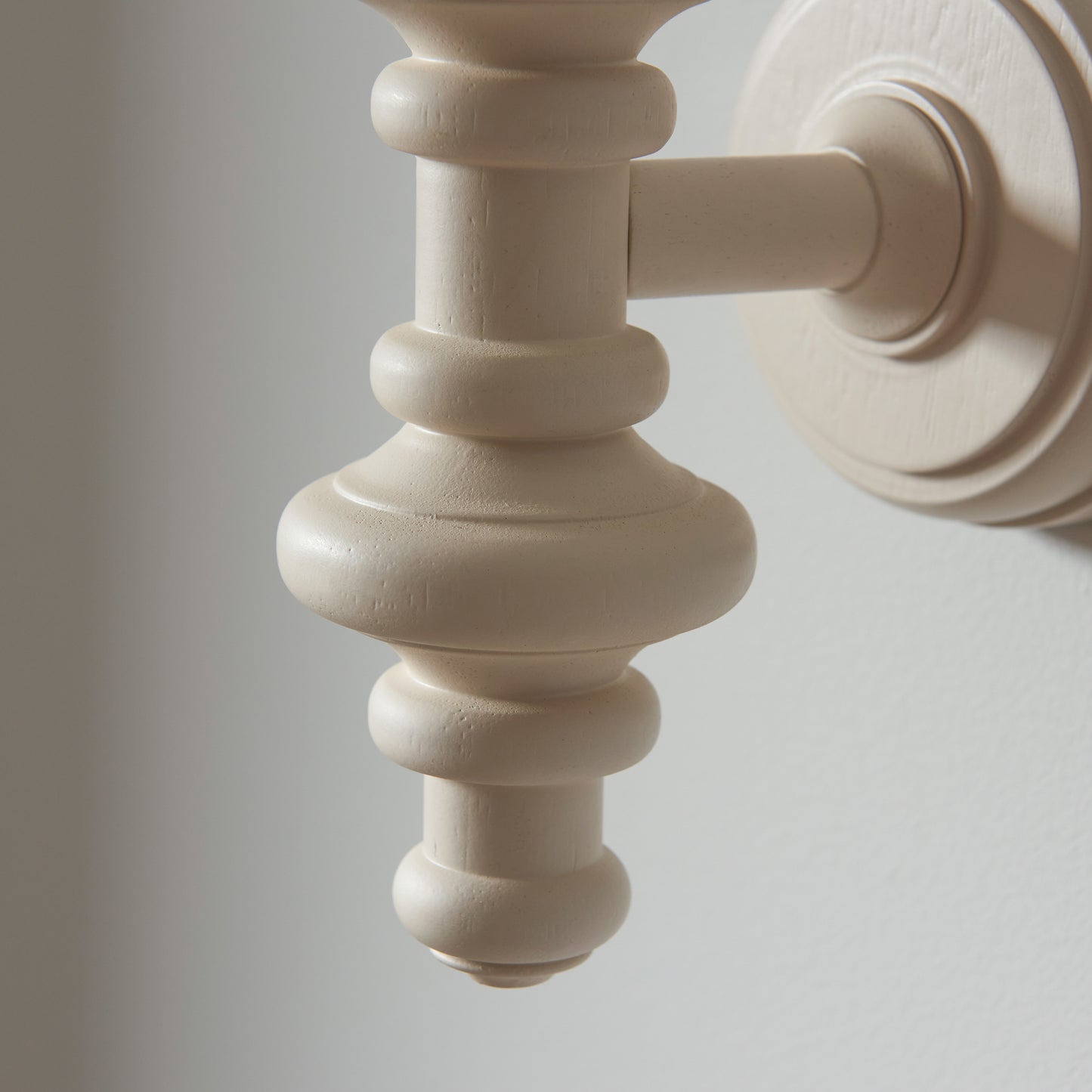 Carnaby Wall Light Fitting Satin Almond White – Natural