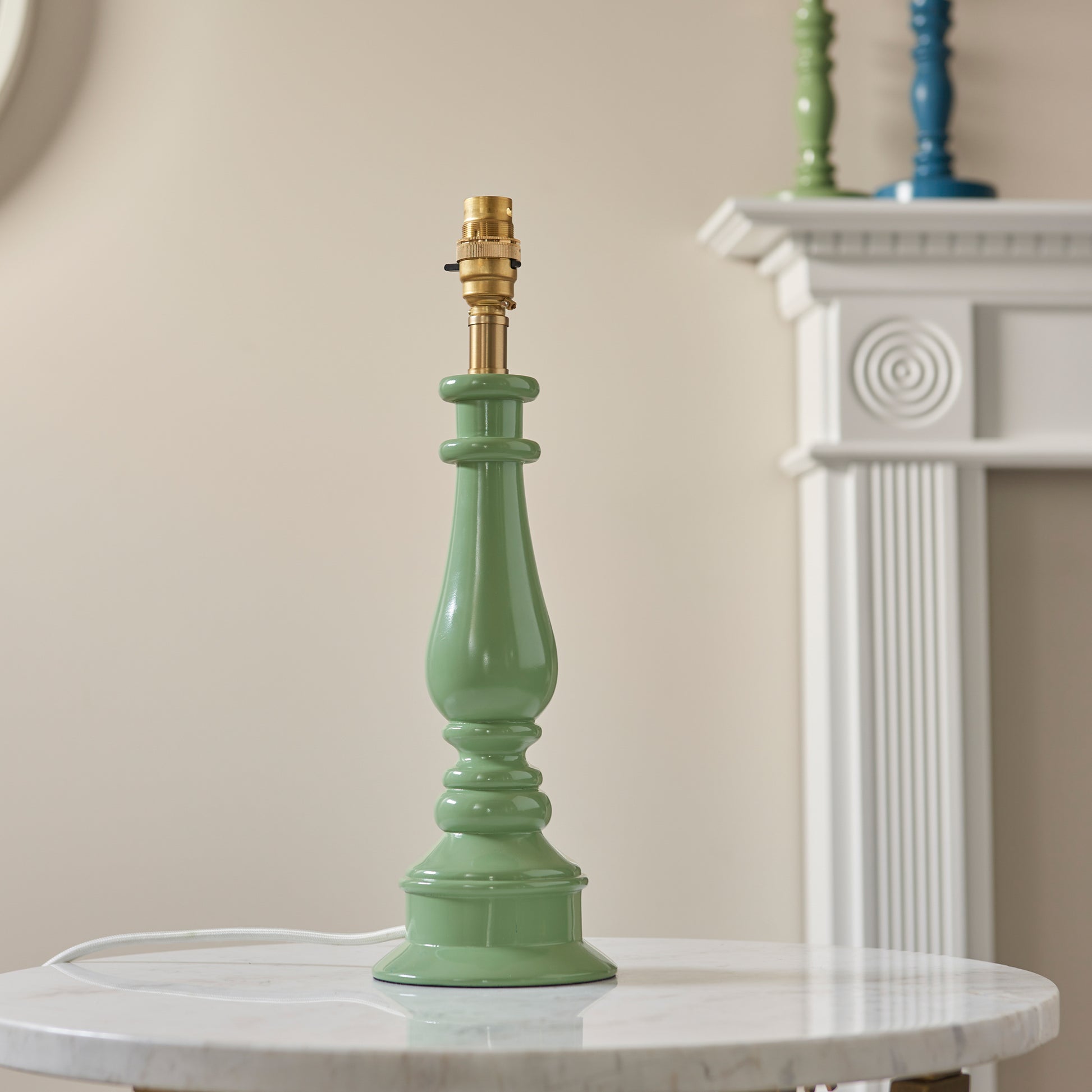 Myrtle Table Lamp Base Cotswold Green – Green
