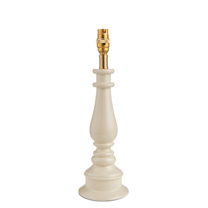 Myrtle Table Lamp Base Almond White – Natural