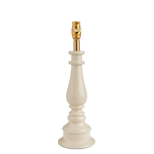 Myrtle Table Lamp Base Almond White – Natural