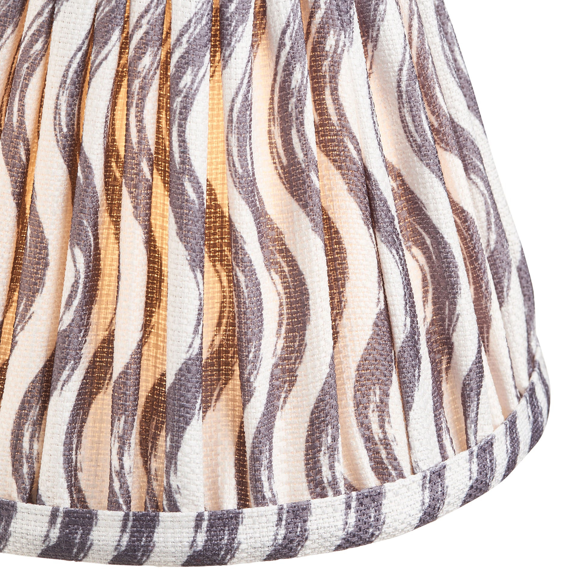 Ripple Shade Pearl Grey 122x85x160mm – Grey