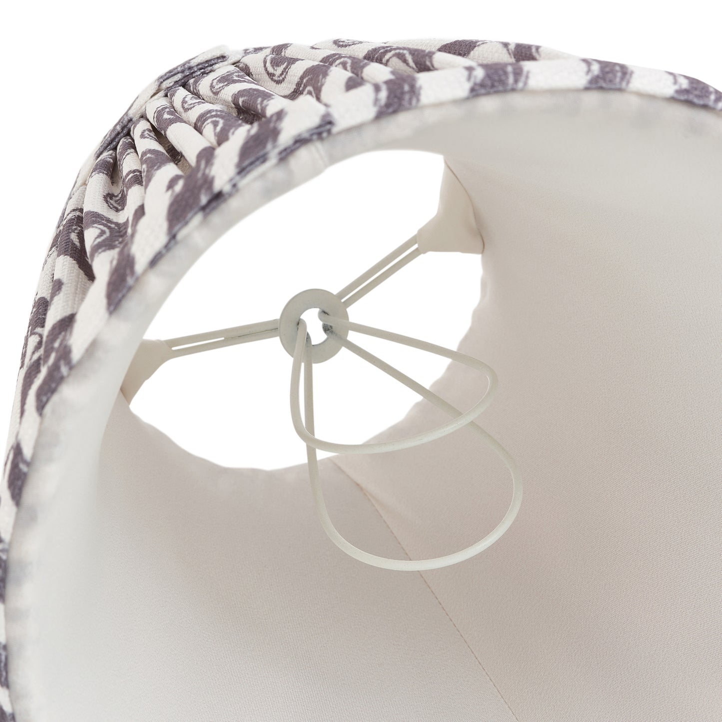 Ripple Shade Pearl Grey 122x85x160mm – Grey