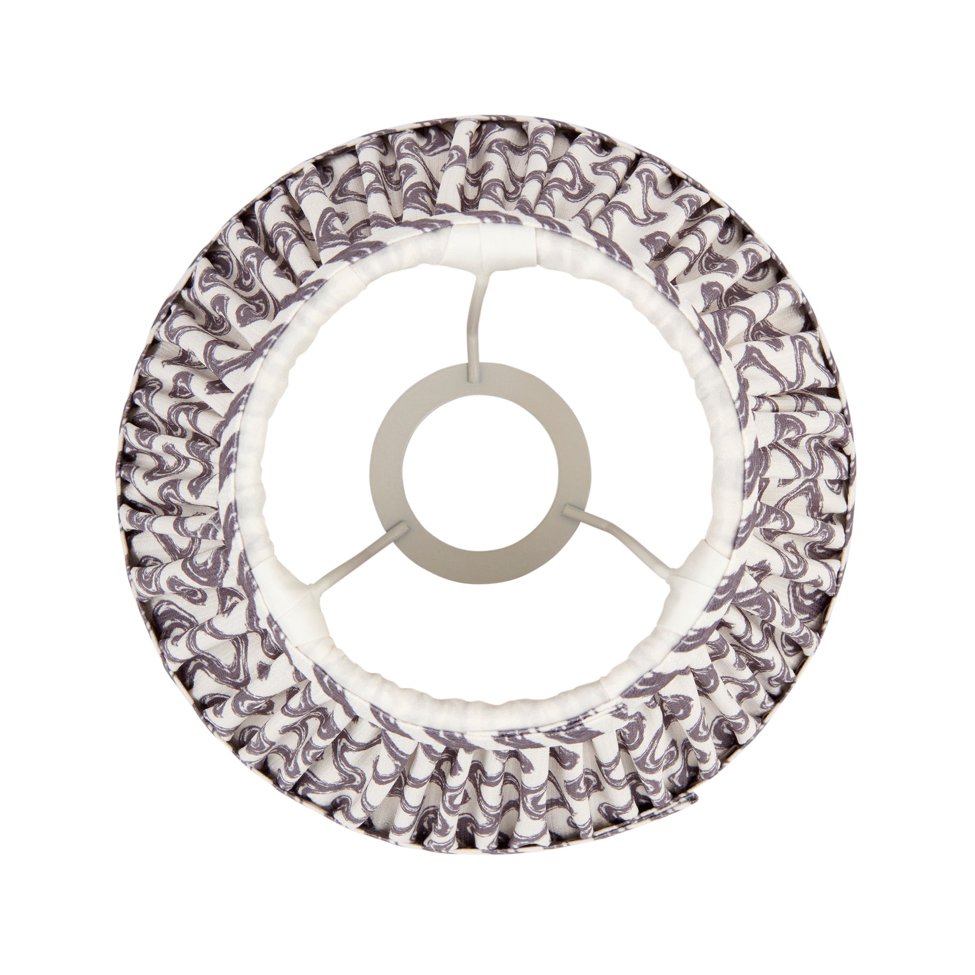 Ripple Shade Pearl Grey 145x118x200mm – Grey