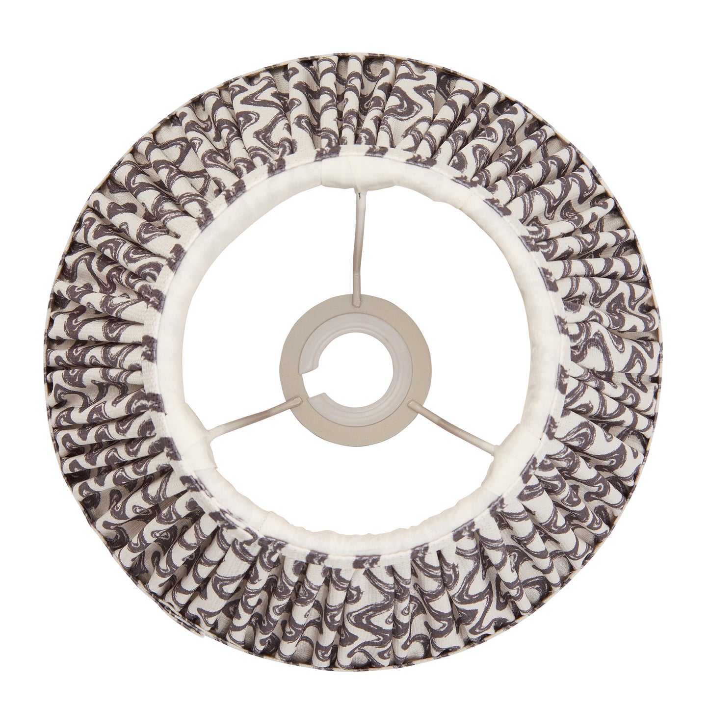 Ripple Shade Pearl Grey 185x125x250mm – Grey