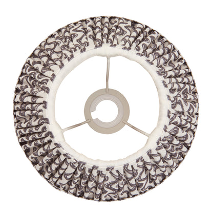 Ripple Shade Pearl Grey 185x125x250mm – Grey