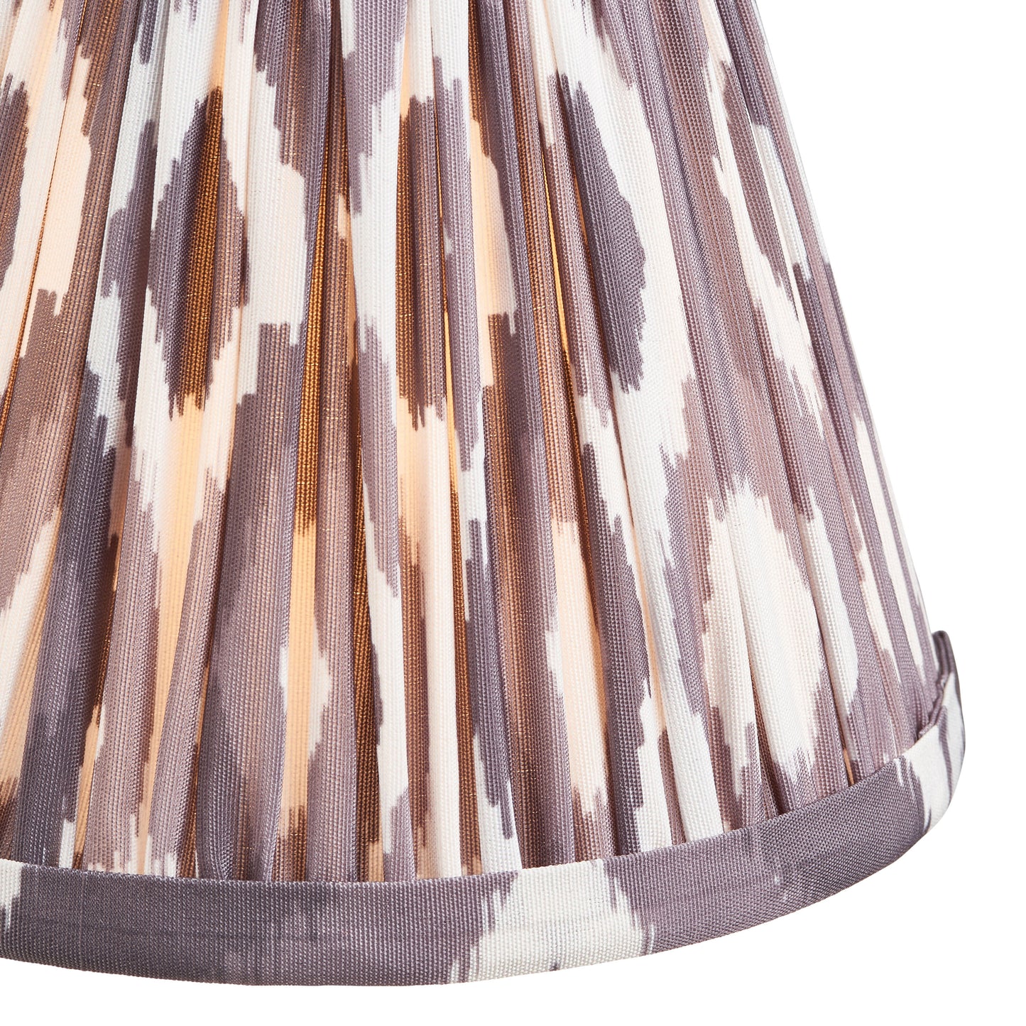 Ikat Shade Pearl Grey Fabric 122x85x160mm – Grey