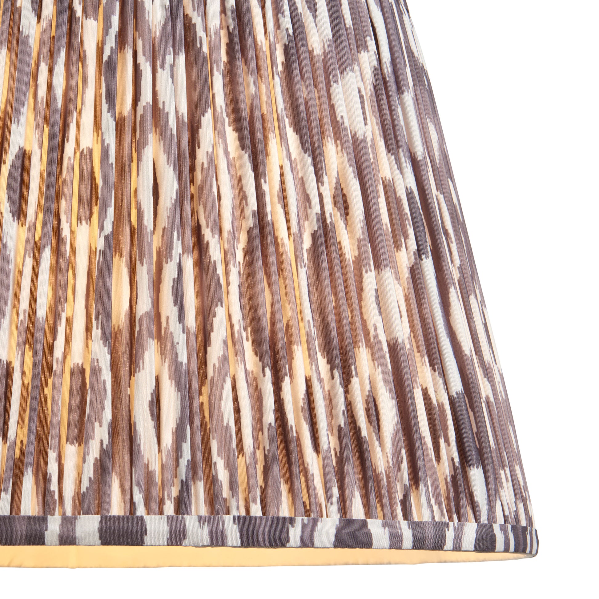 Ikat Shade Pearl Grey Fabric 275x280x400mm – Grey