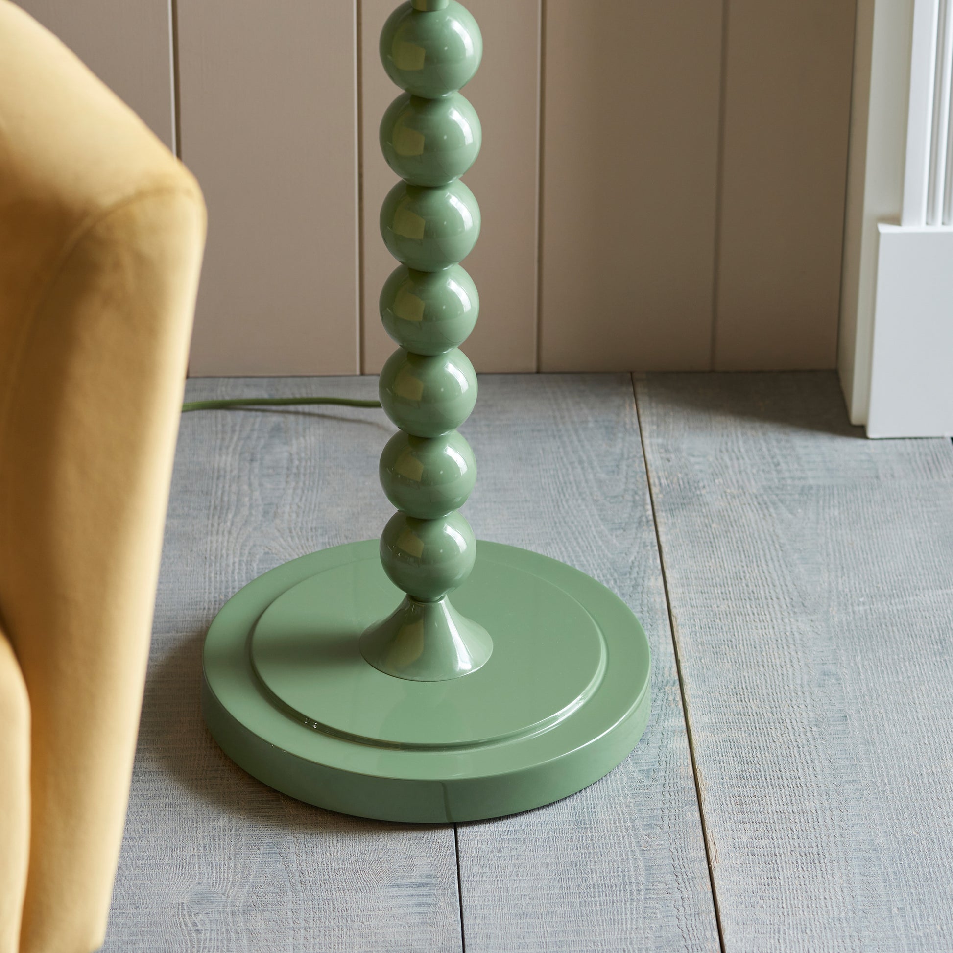 Higgledy Floor Lamp Base Gloss Cotswold Green – Green