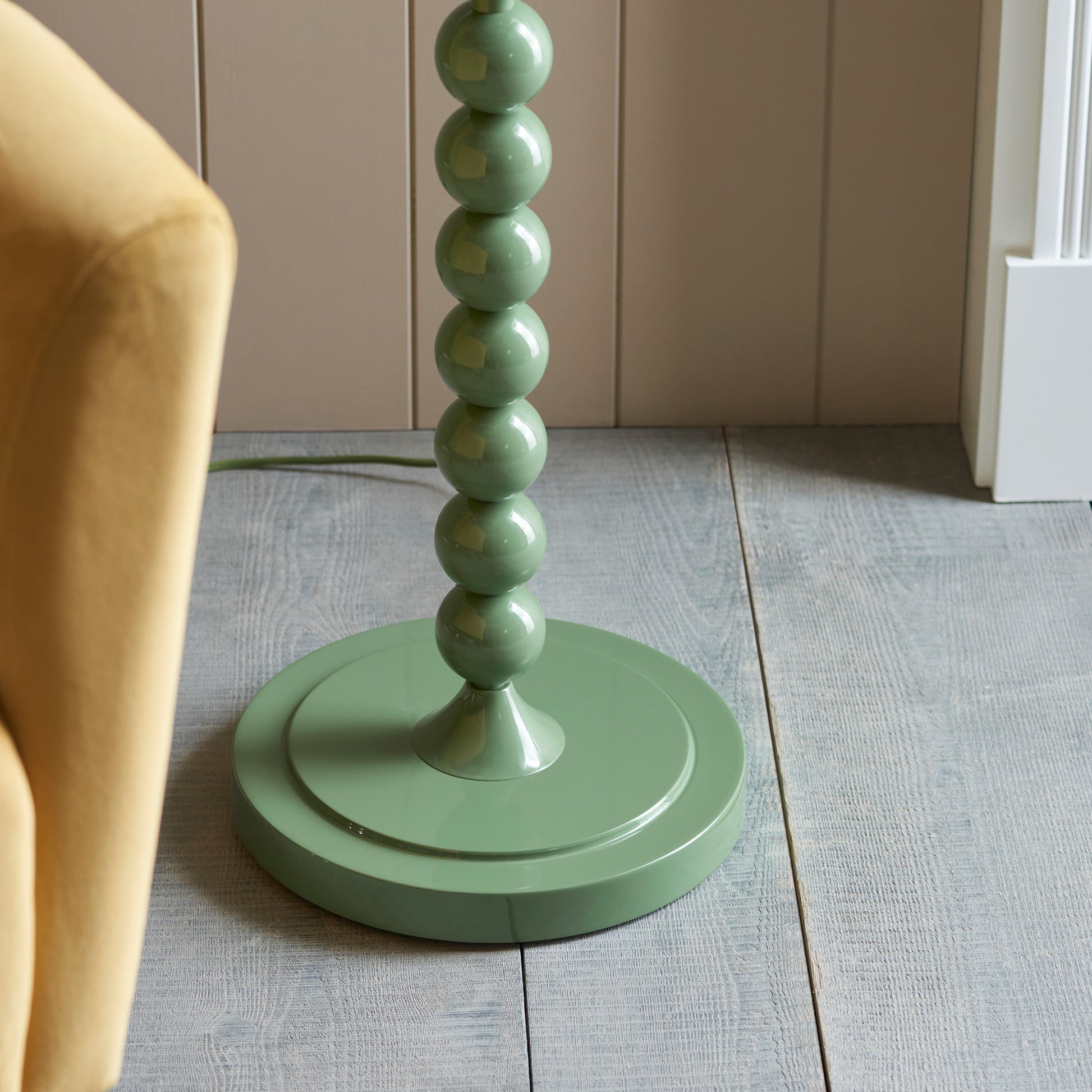 Higgledy Floor Lamp Base Gloss Cotswold Green – Green