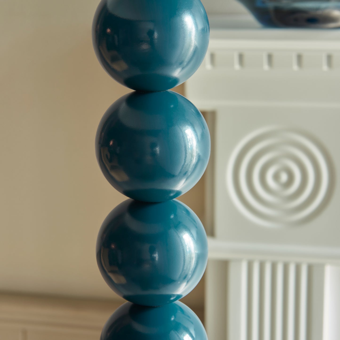 Higgledy Floor Lamp Base Gloss Marlin Blue Paint – Blue