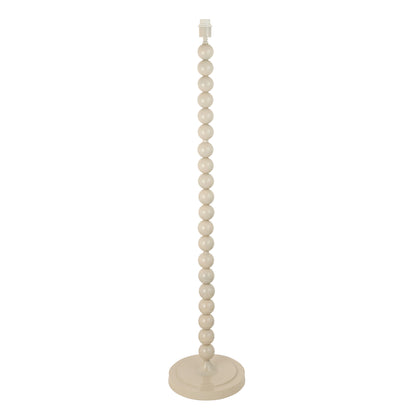 Higgledy Floor Lamp Base Gloss Almond White Paint – Natural