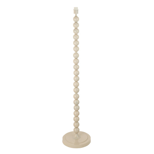 Higgledy Floor Lamp Base Gloss Almond White Paint – Natural