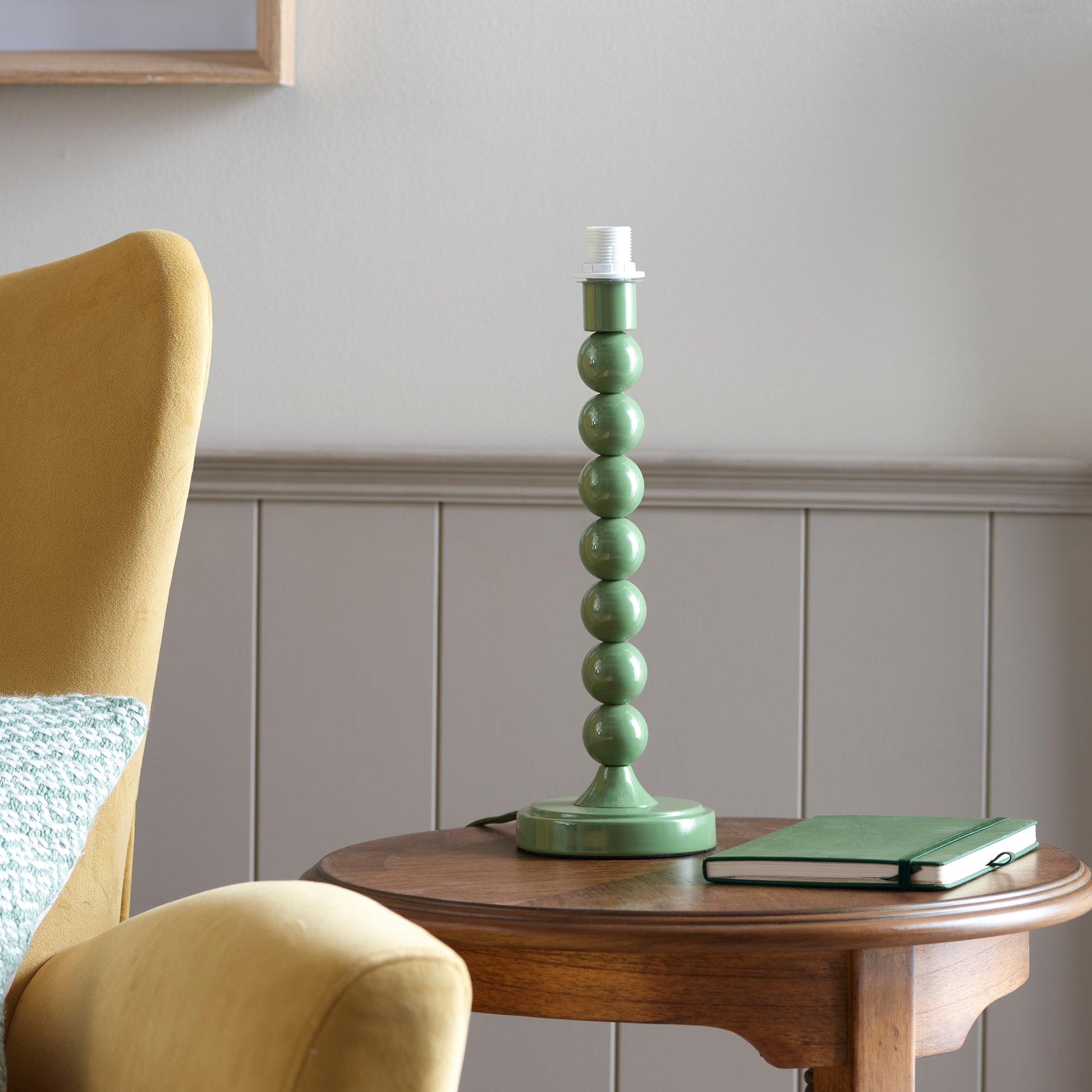 Higgledy Table Lamp Base Gloss Cotswold Green – Green