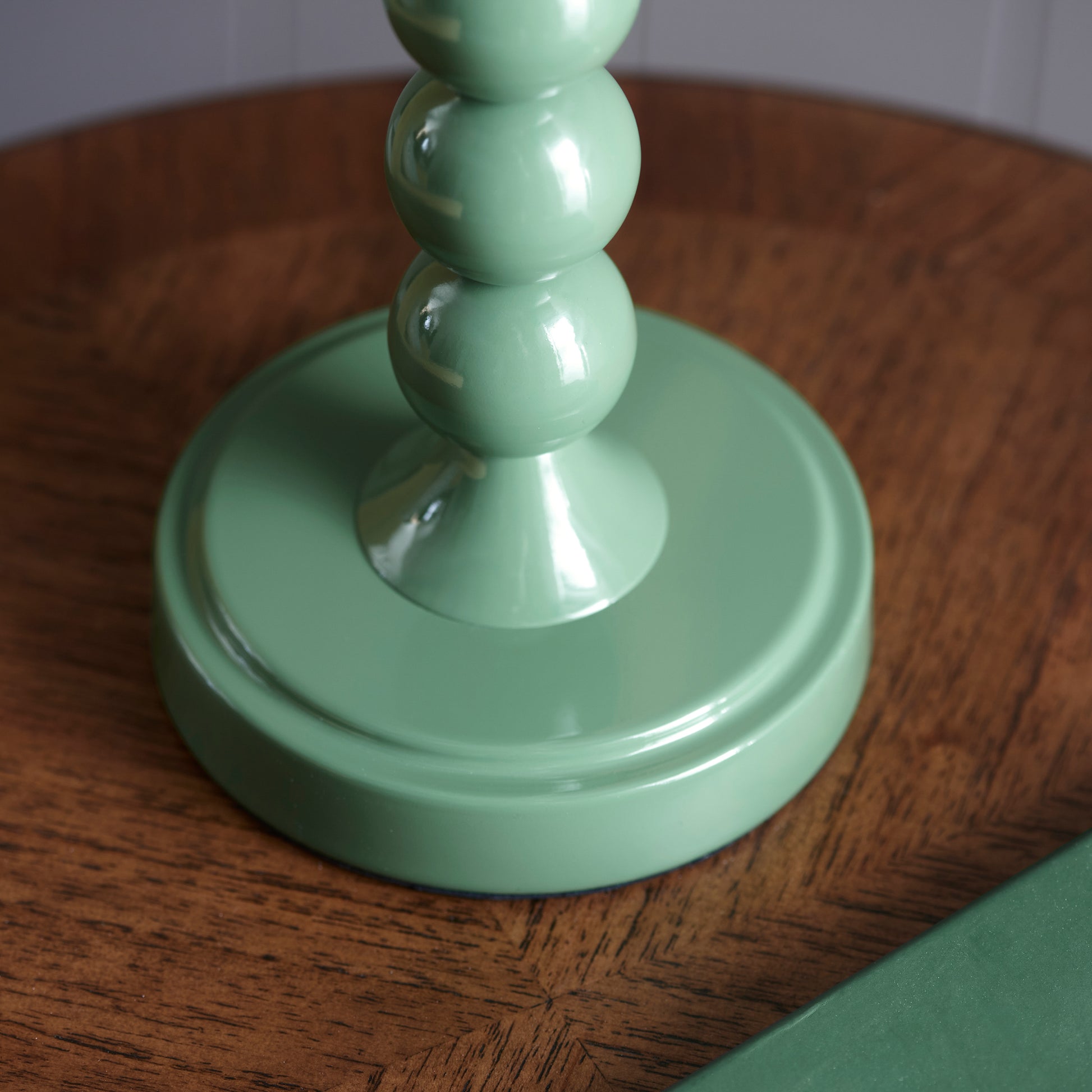 Higgledy Table Lamp Base Gloss Cotswold Green – Green