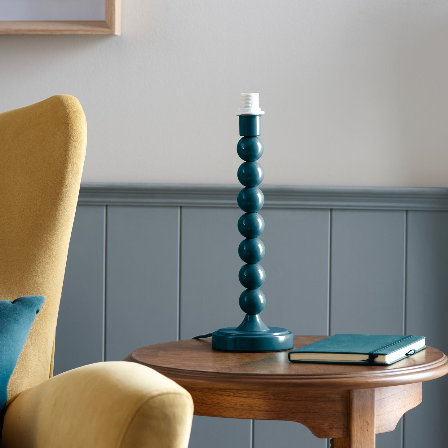 Higgledy Table Lamp Base Gloss Marlin Blue Paint – Blue