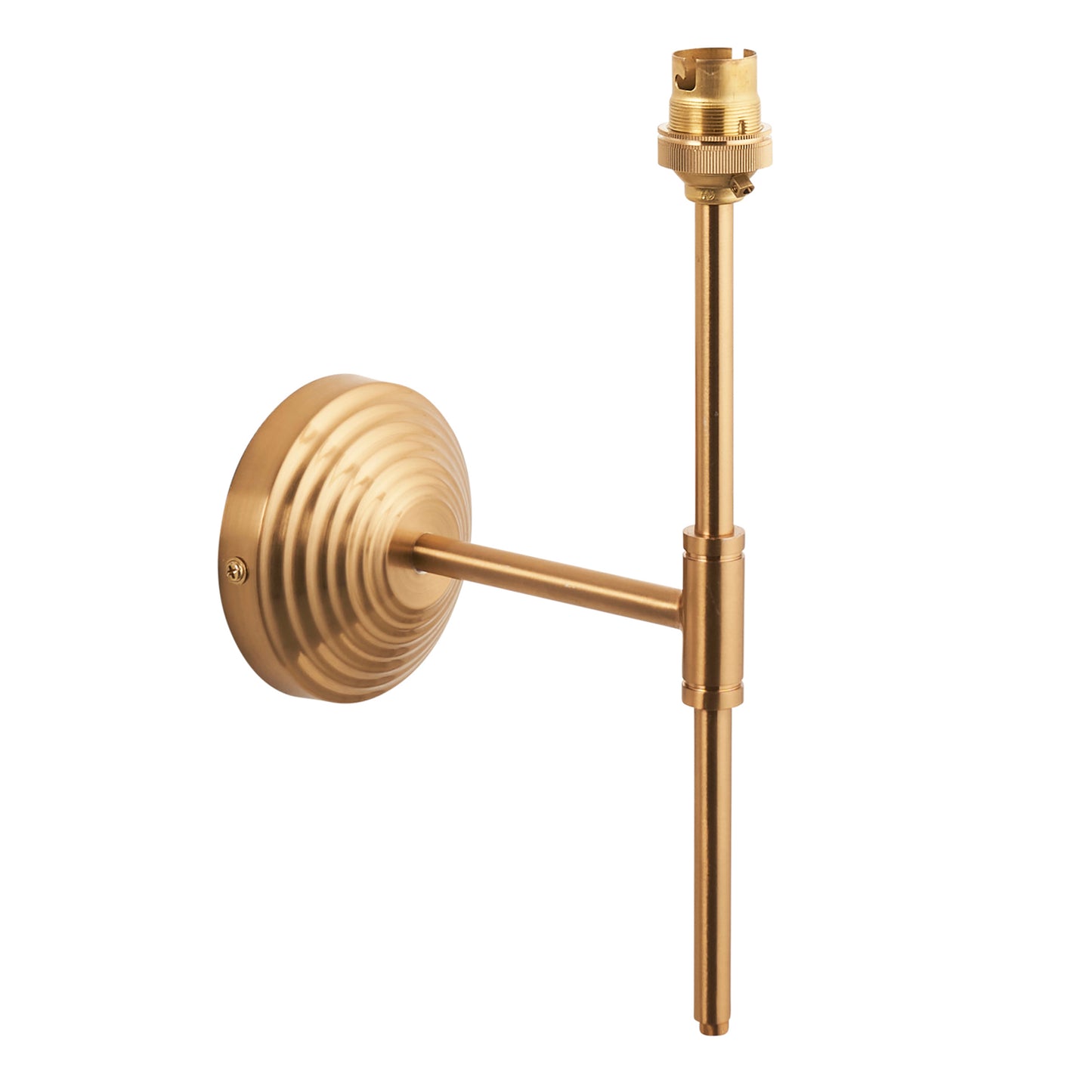 Obelisk T Bar 1 Wall Light Fitting Brushed Brass – Brass