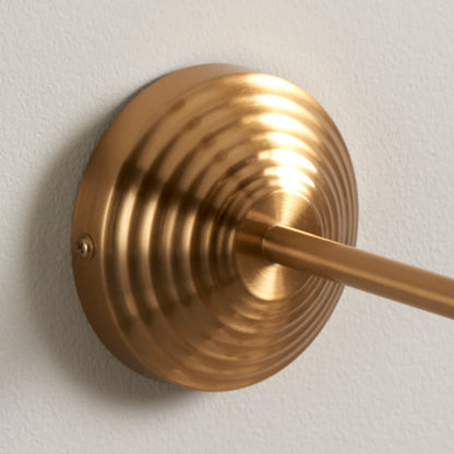 Obelisk T Bar 1 Wall Light Fitting Brushed Brass – Brass