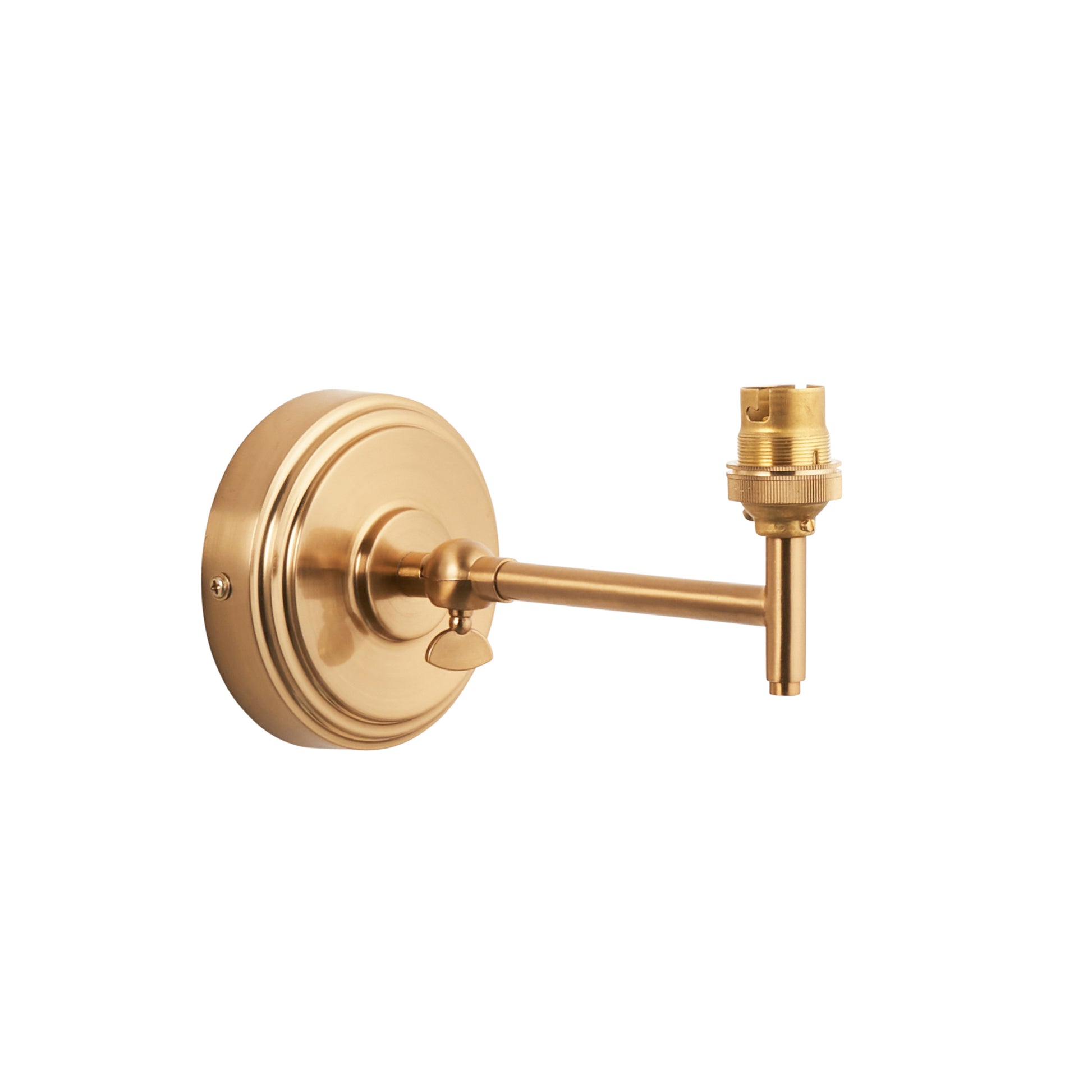 Step Fold 1 Wall Light Fitting Brushed Aged Brass – Brass