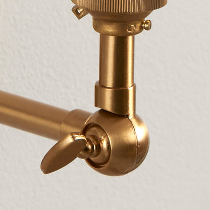 Wood Wing 1 Wall Light Fitting Brushed Aged Brass – Brass