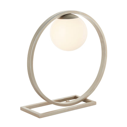 Enzo 1 Table Lamp Brushed Silver – Silver