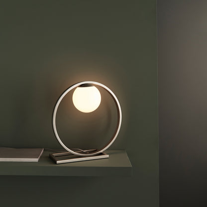 Enzo 1 Table Lamp Brushed Silver – Silver