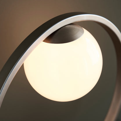 Enzo 1 Table Lamp Brushed Silver – Silver